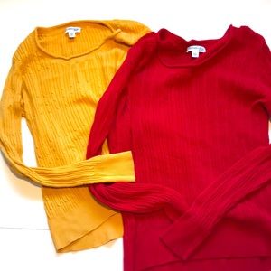 ST JOHNS BAY WOMENS SWEATERS (SET OF 2)